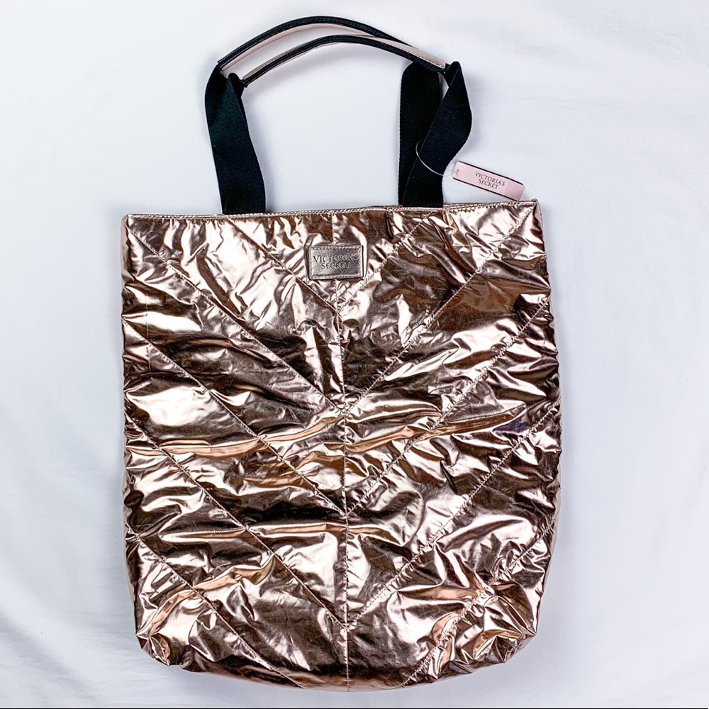 Victoria’s Secret Rose Gold Puffer Tote